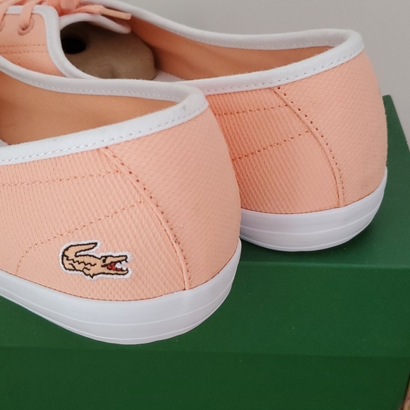 NIB Peach/Coral Canvas sneakers. - Picture 4 of 4